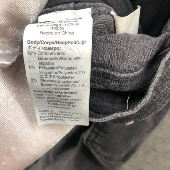 Madewell 10" High-Rise Skinny Jeans Women 26 BLK Raw Hem Button-Fly Cotton Blend - Picture 5 of 11